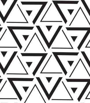 Vector geometric seamless pattern. Modern triangle texture, repe Illustrazione stock