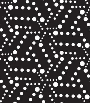 Vector geometric seamless pattern. Modern circle, galaxy, starry Stock Illustration