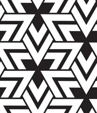 Vector geometric seamless pattern. Modern triangle texture, repe Stock Illustration