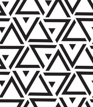 Vector geometric seamless pattern. Modern triangle texture, repe Illustrazione stock