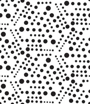 Vector geometric seamless pattern. Modern circle texture, repeat イラスト素材