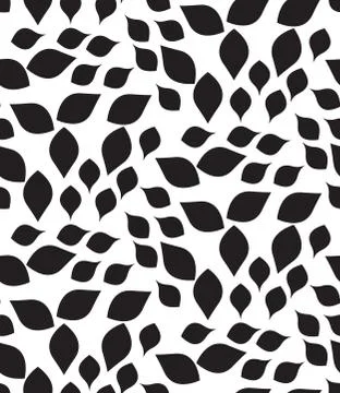 Vector geometric seamless pattern. Modern floral, leaves texture 스톡 일러스트