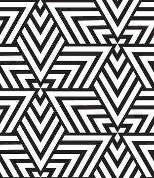 Vector geometric seamless pattern. Modern triangle texture, repe 스톡 일러스트