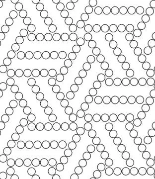 Vector geometric seamless pattern. Modern circle texture, repeat Stock Illustration