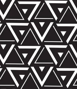 Vector geometric seamless pattern. Modern triangle texture, repe Stockillustratie