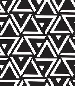 Vector geometric seamless pattern. Modern triangle texture, repe Illustrazione stock