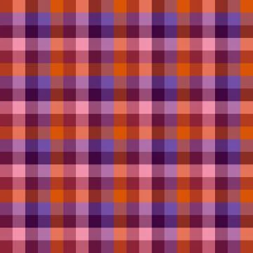 Vector geometric seamless pattern with purple and orange squares Stock Illustration