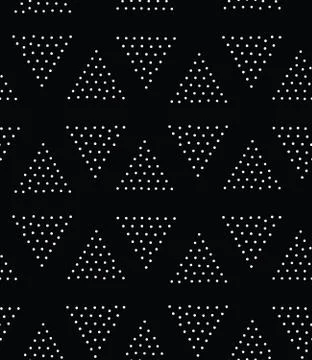 Vector geometric seamless pattern. Repeating abstract triangle gradation in b イラスト素材