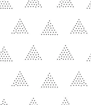 Vector geometric seamless pattern. Repeating abstract triangle gradation in b Stock Illustration