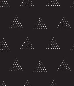 Vector geometric seamless pattern. Repeating abstract triangle gradation in b Stock Illustration