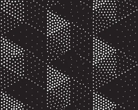 Vector geometric seamless pattern. Repeating abstract triangles gradation in  库存插图
