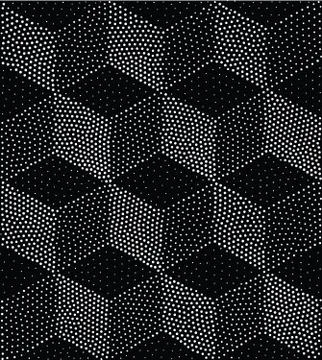 Vector geometric seamless pattern. Repeating abstract triangles gradation in  イラスト素材