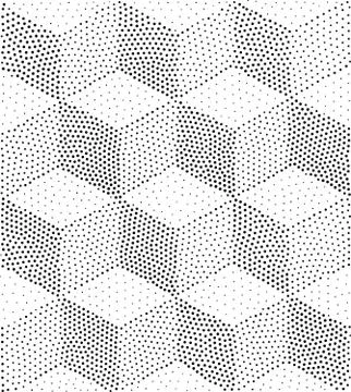 Vector geometric seamless pattern. Repeating abstract triangles gradation in  Stock Illustration