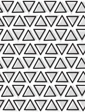 Vector geometric seamless pattern. Repeating abstract triangle Stock Illustration