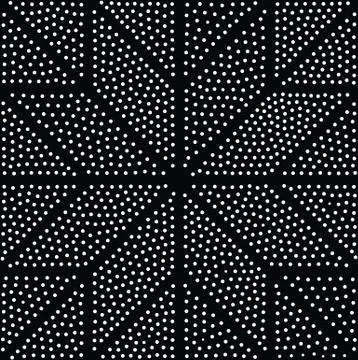 Vector geometric seamless pattern. Repeating abstract dots Illustrazione stock