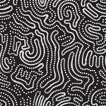 Vector geometric seamless pattern. Repeating abstract dots Illustrazione stock