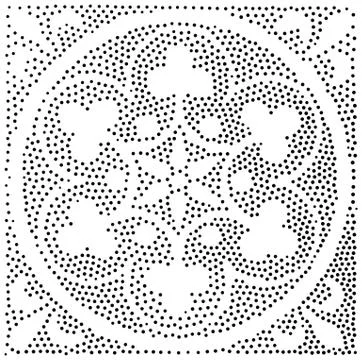 Vector geometric seamless pattern. Repeating abstract dots 스톡 일러스트