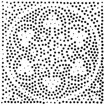 Vector geometric seamless pattern. Repeating abstract dots 스톡 일러스트