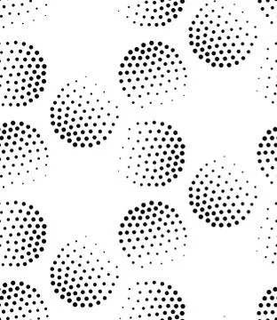 Vector geometric seamless pattern. Repeating abstract dots 스톡 일러스트