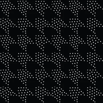 Vector geometric seamless pattern. Repeating abstract dots Stock Illustration
