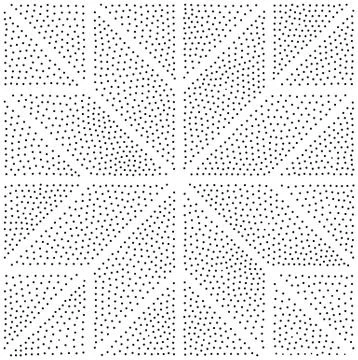 Vector geometric seamless pattern. Repeating abstract dots Illustrazione stock