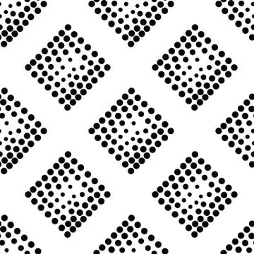 Vector geometric seamless pattern. Repeating abstract dots 스톡 일러스트
