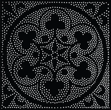 Vector geometric seamless pattern. Repeating abstract dots Stock Illustration