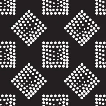 Vector geometric seamless pattern. Repeating abstract dots 스톡 일러스트