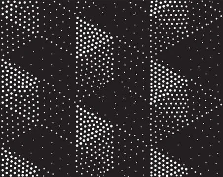 Vector geometric seamless pattern. Repeating abstract dots Illustrazione stock