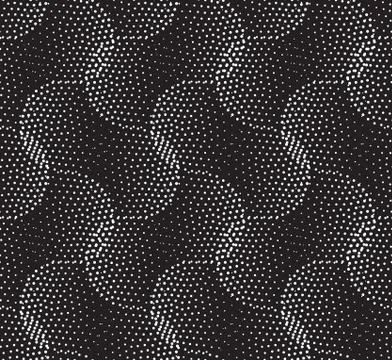 Vector geometric seamless pattern. Repeating abstract dots Stock Illustration