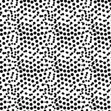 Vector geometric seamless pattern. Repeating abstract dots Illustrazione stock