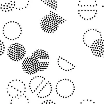 Vector geometric seamless pattern. Repeating abstract dots Illustrazione stock