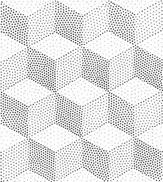 Vector geometric seamless pattern. Repeating abstract dots 스톡 일러스트