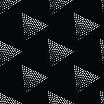 Vector geometric seamless pattern. Repeating abstract dots Illustrazione stock