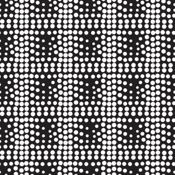 Vector geometric seamless pattern. Repeating abstract dots Illustrazione stock