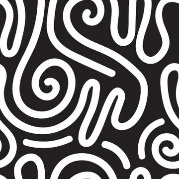 Vector geometric seamless pattern. Repeating abstract circles gr Stock Illustration