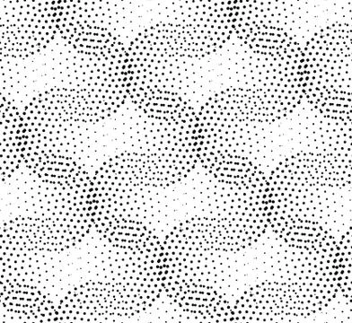 Vector geometric seamless pattern. Repeating abstract dots Illustrazione stock