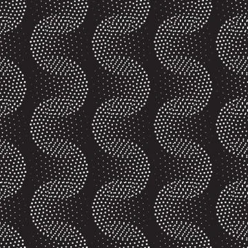 Vector geometric seamless pattern. Repeating abstract dots Stock Illustration