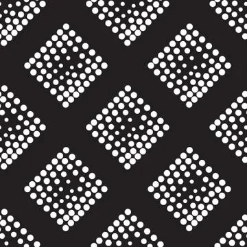 Vector geometric seamless pattern. Repeating abstract dots 스톡 일러스트