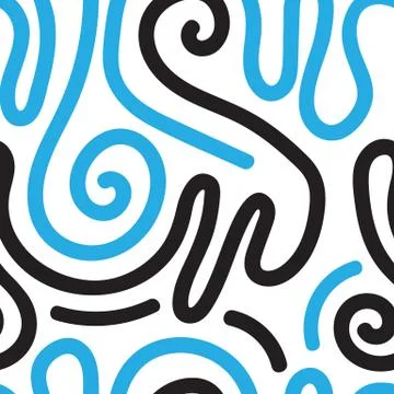 Vector geometric seamless pattern. Repeating abstract circles gr Stock Illustration