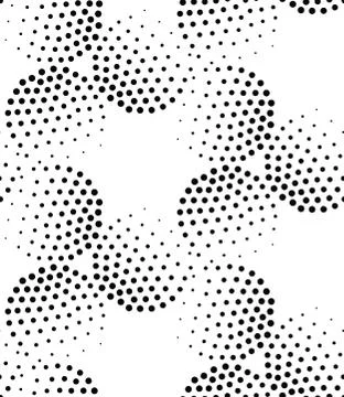 Vector geometric seamless pattern. Repeating abstract dots Illustrazione stock