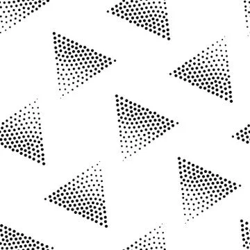 Vector geometric seamless pattern. Repeating abstract dots Illustrazione stock