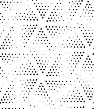 Vector geometric seamless pattern. Repeating abstract dots Illustrazione stock