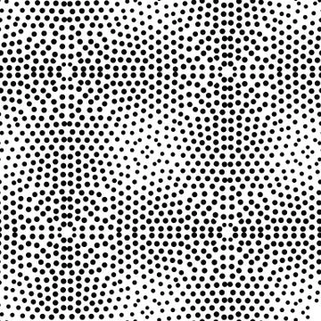 Vector geometric seamless pattern. Repeating abstract dots Illustrazione stock
