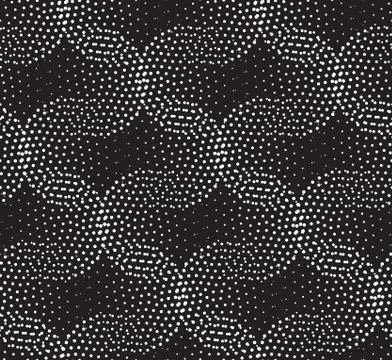 Vector geometric seamless pattern. Repeating abstract dots Stock Illustration