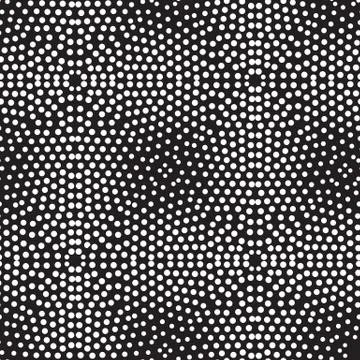 Vector geometric seamless pattern. Repeating abstract dots Stock Illustration