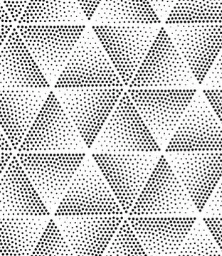 Vector geometric seamless pattern. Repeating abstract dots Stock Illustration