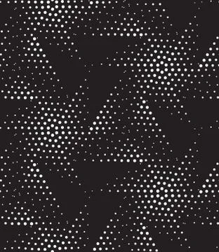 Vector geometric seamless pattern. Repeating abstract dots Stock Illustration