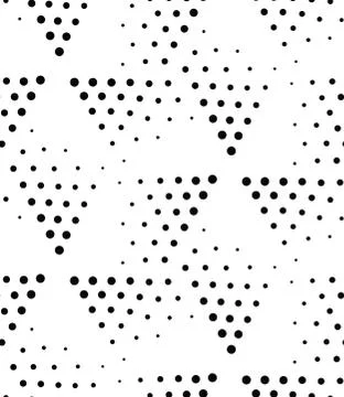 Vector geometric seamless pattern. Repeating abstract dots Illustrazione stock