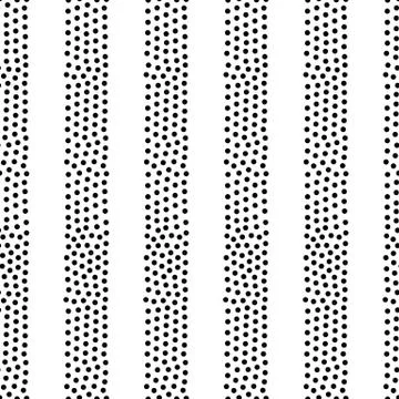 Vector geometric seamless pattern. Repeating abstract dots verti Stock Illustration